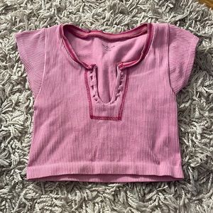 Pink go for gold t shirt from urban outfitters